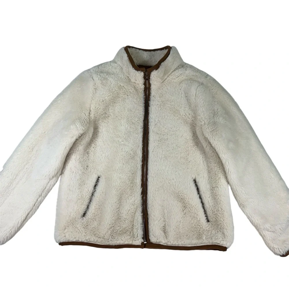 Copper Key Faux Sherpa Jacket Size Medium Girls'